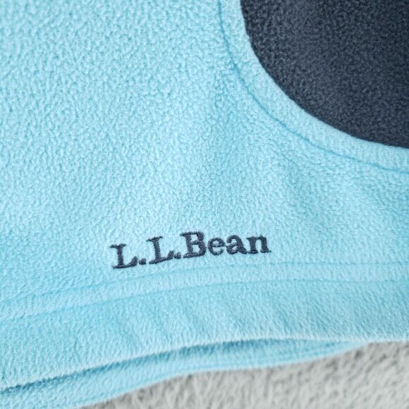Vintage LL Bean Womens Size Large Blue Full Zip Polartec Fleece Jacket Stretch - Picture 8 of 16
